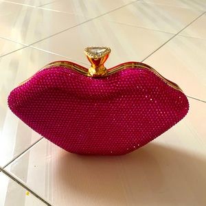 Lips evening bag